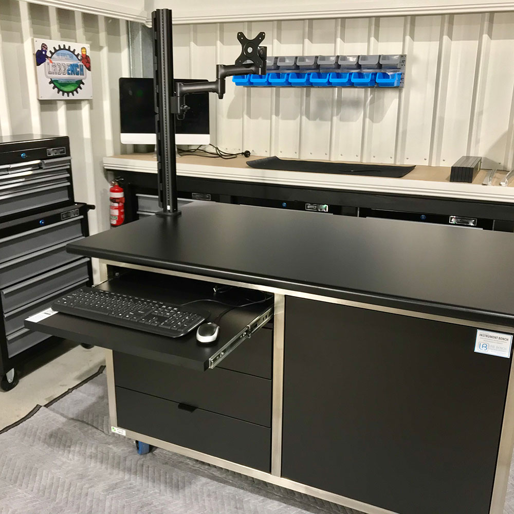 Modular Lab Bench with Atdec post and monitor arm