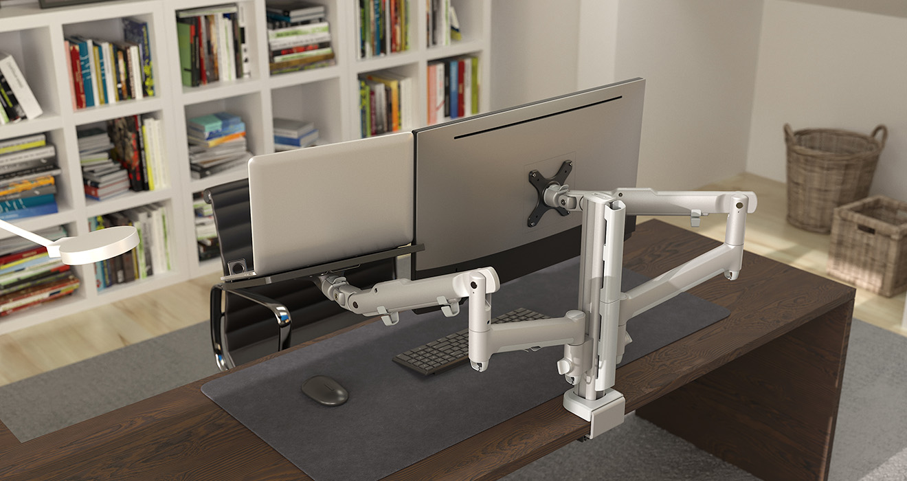 Atdec mount for flat monitor and laptop